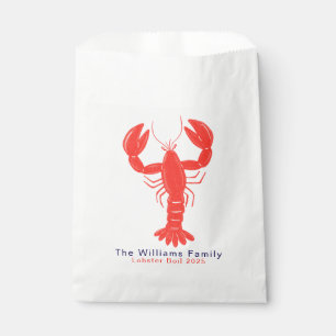 Bolsa De Papel Invitación Náutica de Verano de Langosta Costera