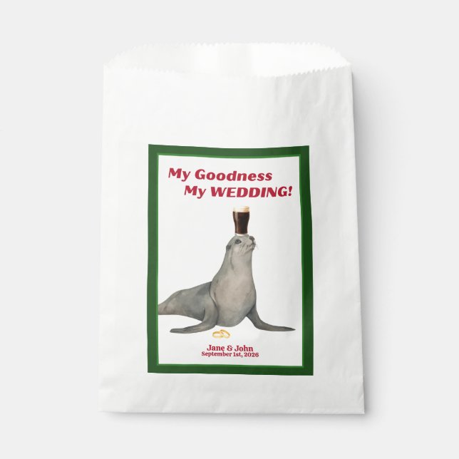 Bolsa De Papel Irish Stout Bridal Shower/Wedding Favor Bags (Anverso)