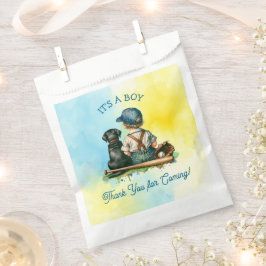 Bolsa De Papel It's a Boy | Baby Shower con temas de béisbol