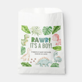 Bolsa De Papel It's a Boy Dinosaur Baby Shower