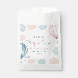 Bolsa De Papel It's Up In The Air Hot Air Balloon Gender Reveal
