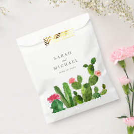 Bolsa De Papel Jardín Cactus Elegante | BODA