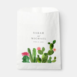 Bolsa De Papel Jardín Cactus Elegante | BODA