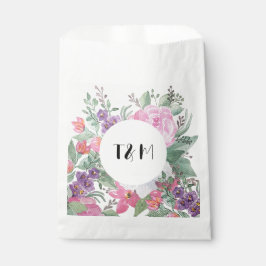 Bolsa De Papel Jardín de Boho de Flores de verano de primavera