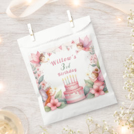 Bolsa De Papel Jardín de hadas rosadas encantadas - Cumpleaños