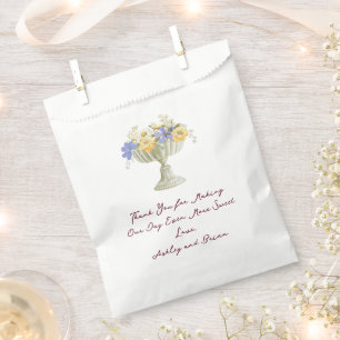 Bolsa De Papel Jardín Romántico de Toscana Urna con Flores Boda