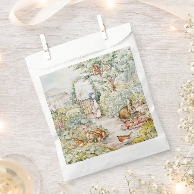 Bolsa De Papel Jemima Puddle Duck en el jardín del señor Mc Grego (Cortado)