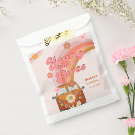 Bolsa De Papel Joven Groovy Wild y tres Van Daisy de color rosa