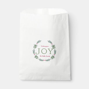 BOLSA DE PAPEL JOY HOLLY WREATH