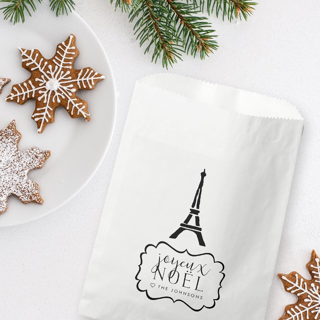 Bolsa De Papel Joyeux Noel | Vacaciones en la Torre Eiffel (Subido por el creador)