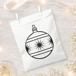 Bolsa De Papel Juego de adornos de árbol de navidad en color de 5