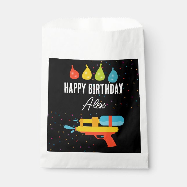 Bolsa De Papel Juegos de agua y globos Niños de verano Fiesta de  (Anverso)