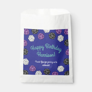 Bolsa De Papel Juegos DND de 20 lados Fiesta de cumpleaños para 