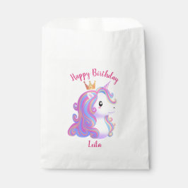 Bolsa De Papel Jueves de cumpleaños de Unicornio