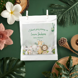 Bolsa De Papel jungla bebé ducha salvaje tropical Invitación