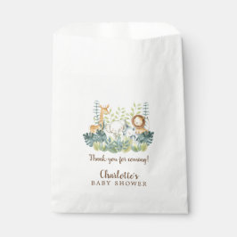 Bolsa De Papel Jungle Animals Baby Shower Favor Bags