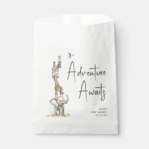 Bolsa De Papel Jungle Safari Animals Adventure de Baby Shower