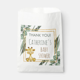 Bolsa De Papel Jungle Safari Giraffe Baby Shower Gracias
