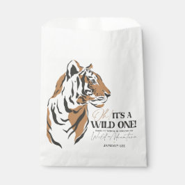 Bolsa De Papel Jungle Tigre siberiano silvestre un primer cumplea