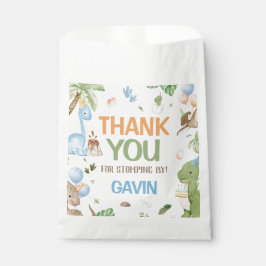 Bolsa De Papel Jurassic Cute Dinosaur Birthday Party