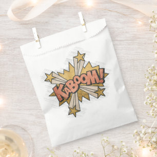 Bolsa De Papel ¡KABOOM! Historieta vintage libro Steampunk Pop Ar