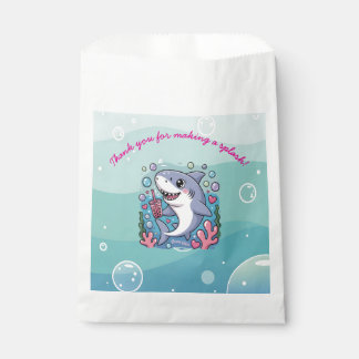 Bolsa De Papel Kawaii Boba Tiburón "Ocean Vibes" Bajo El Mar