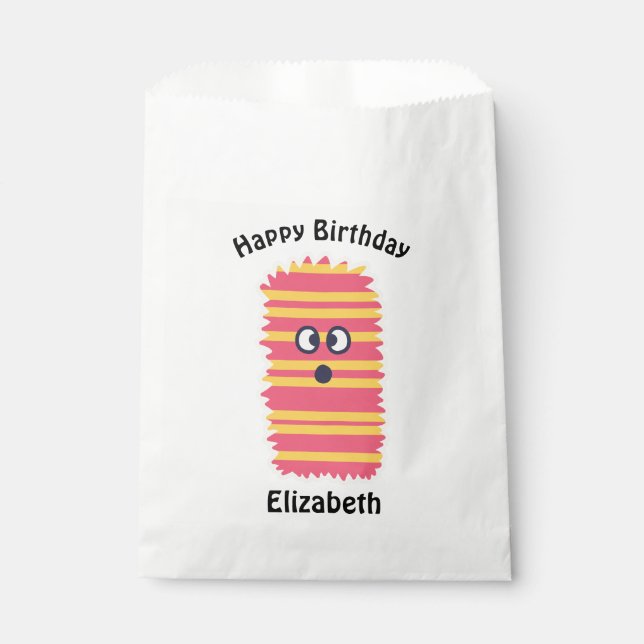 Bolsa De Papel Kawaii Monster Birthday Treth Bag (Anverso)