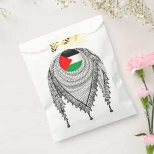 Bolsa De Papel Keffiyeh palestino Scarf tejido tradicional
