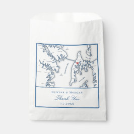 Bolsa De Papel Kent Island Maryland Gracias Boda