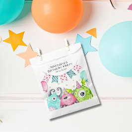 Bolsa De Papel Kids Cute Monsters Birday Party