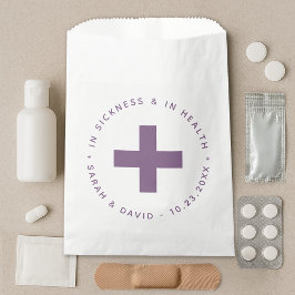 Bolsa De Papel Kit de emergencia púrpura y turbia en enfermedad y