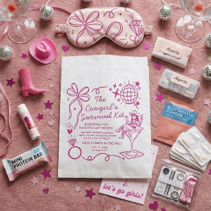 Bolsa De Papel Kit de Supervivencia para la Despedida de Soltera 