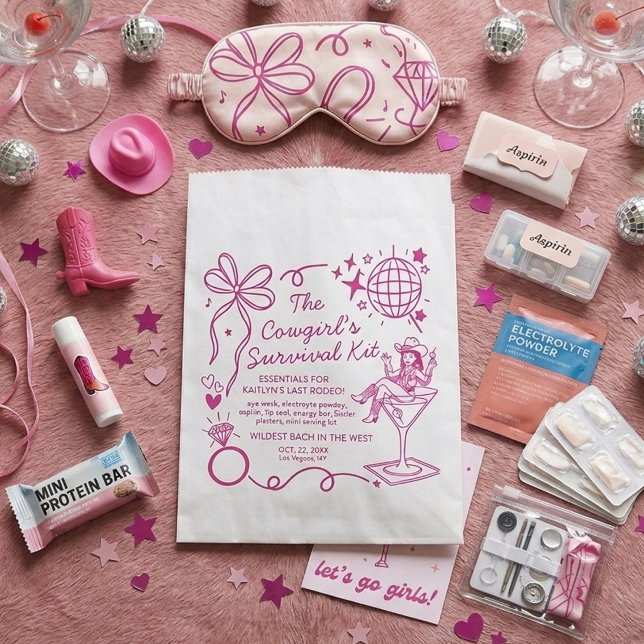 Bolsa De Papel Kit de Supervivencia para la Despedida de Soltera  (Subido por el creador)