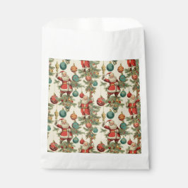 Bolsa De Papel Kitschy Santa and Ornaments Wrapping Paper