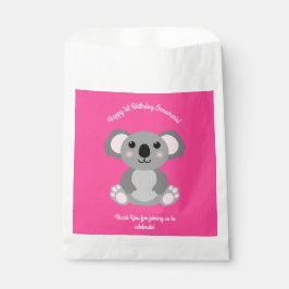 Bolsa De Papel Koala Bear Cute Kid Birday Party