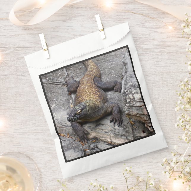 Bolsa De Papel Komodo Dragon Rocky Scene Bag (Cortado)