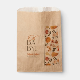 Bolsa De Papel Kraft Fall Theme Baby Shower 
