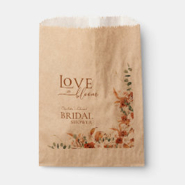 Bolsa De Papel Kraft Love In Bloom Boho Terracotta Bridal Shower