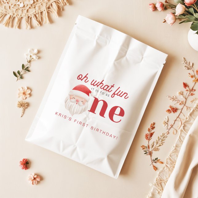 Bolsa De Papel KRIS Oh Qué Navidades Divertidos Primer Cumpleaños (Subido por el creador)