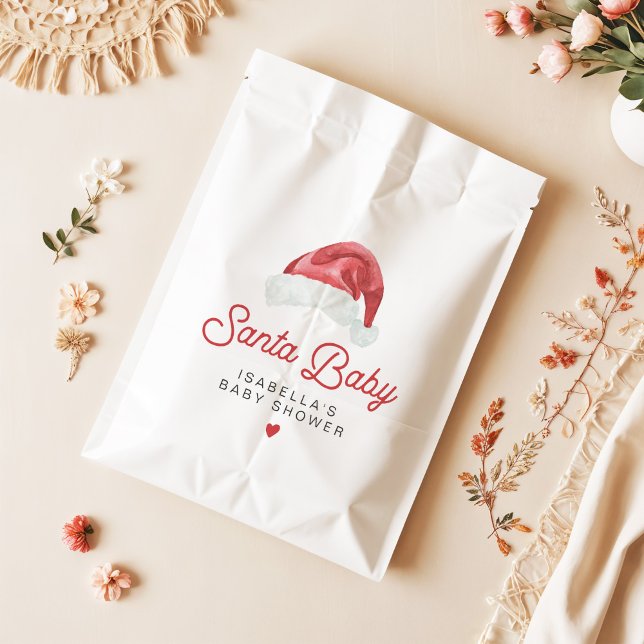 Bolsa De Papel KRIS Santa Baby Shower, elegante y moderno (Subido por el creador)