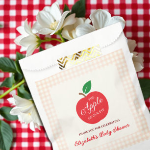 Bolsa De Papel La Apple De Nuestro Baby Shower Ojo