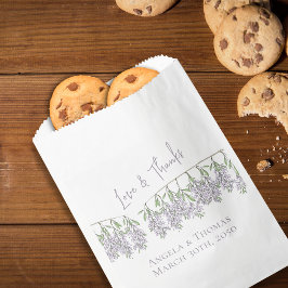 Bolsa De Papel La boda minimalista favorece a la lavadora floral 