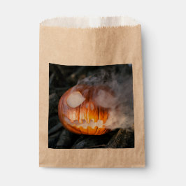Bolsa De Papel La cabeza de la linterna de Jack-o-Lantern del jin