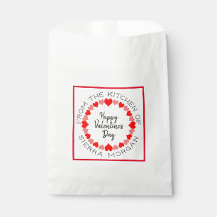Bolsa De Papel La cocina de la guirnalda del corazón de la