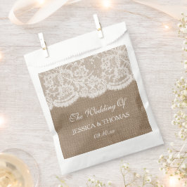 Bolsa De Papel La colección de Bodas Burlap & Lace