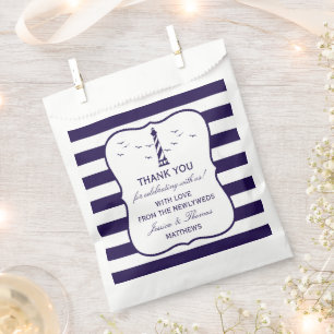 Bolsa De Papel La colección de Bodas del faro náutico