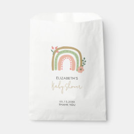 Bolsa De Papel La curva de la Tierra Baby Shower del boho arcoiri