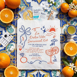 Bolsa De Papel La Dolce Vita Bachelorette Party Survival Kit