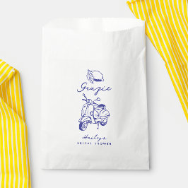 Bolsa De Papel La Dolce Vita Lemon Italiana Amarilla Ducha de Nov
