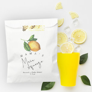 Bolsa De Papel La ducha de bebé Lemon de mi mamá